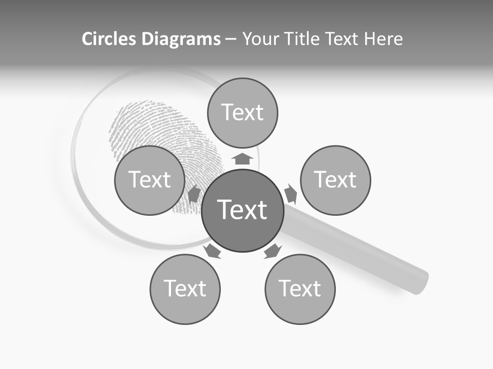 Identity People Fingerprint PowerPoint Template