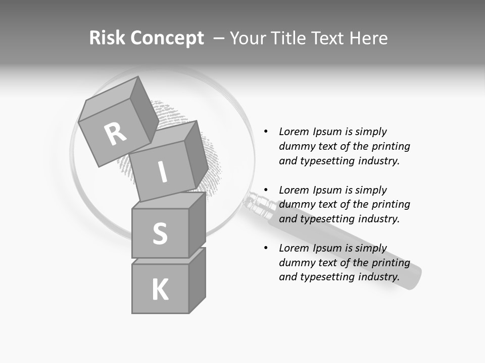 Identity People Fingerprint PowerPoint Template