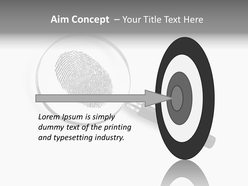 Identity People Fingerprint PowerPoint Template