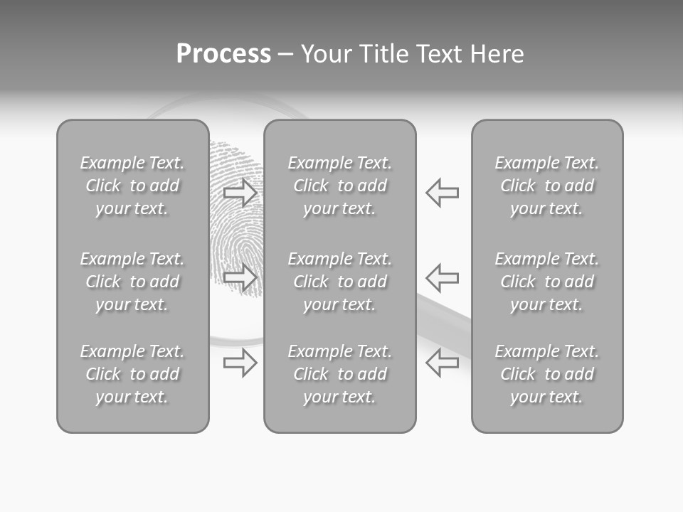 Identity People Fingerprint PowerPoint Template