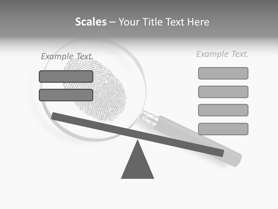 Identity People Fingerprint PowerPoint Template