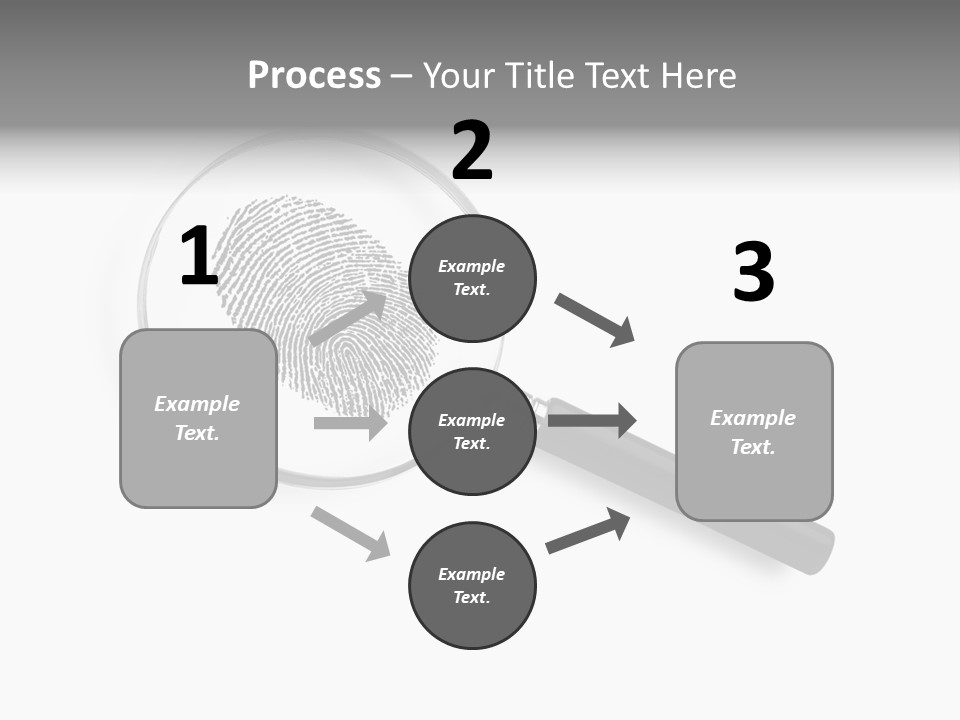 Identity People Fingerprint PowerPoint Template