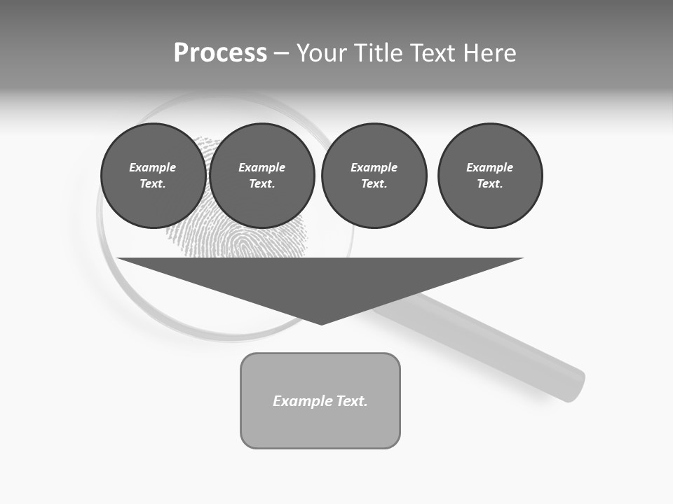 Identity People Fingerprint PowerPoint Template