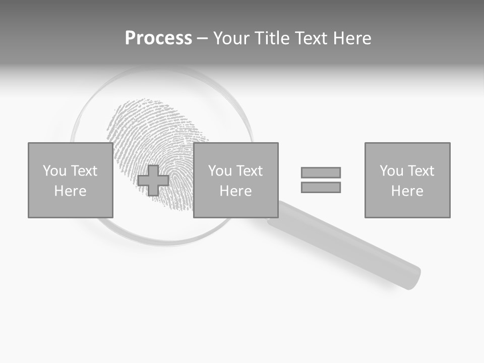 Identity People Fingerprint PowerPoint Template