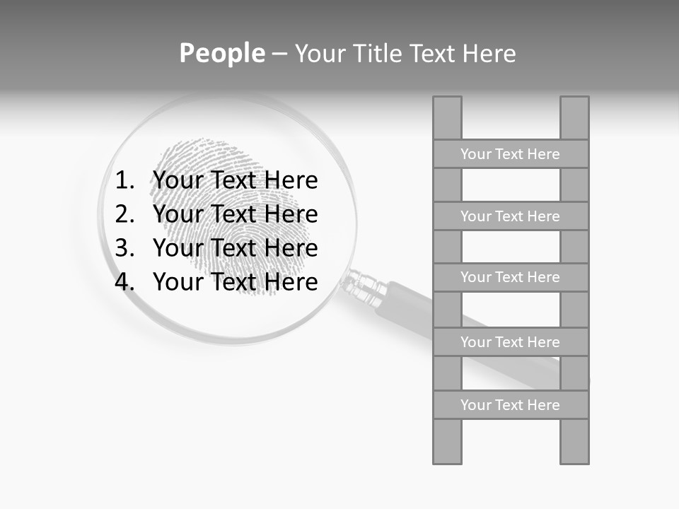 Identity People Fingerprint PowerPoint Template