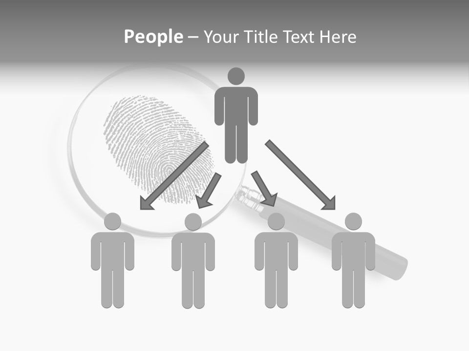 Identity People Fingerprint PowerPoint Template