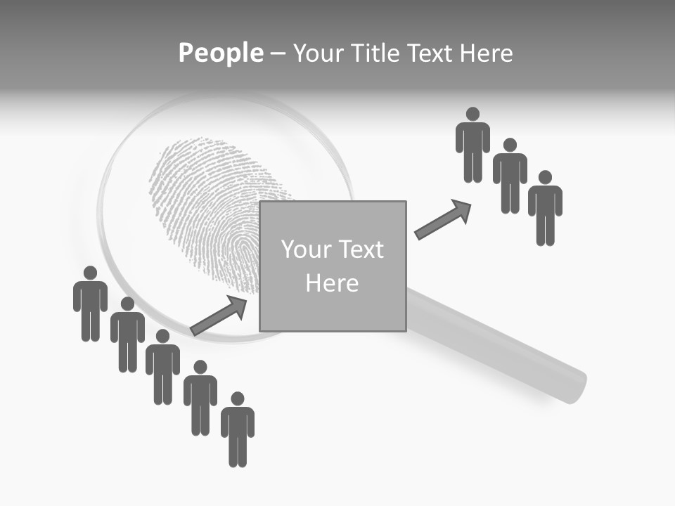 Identity People Fingerprint PowerPoint Template
