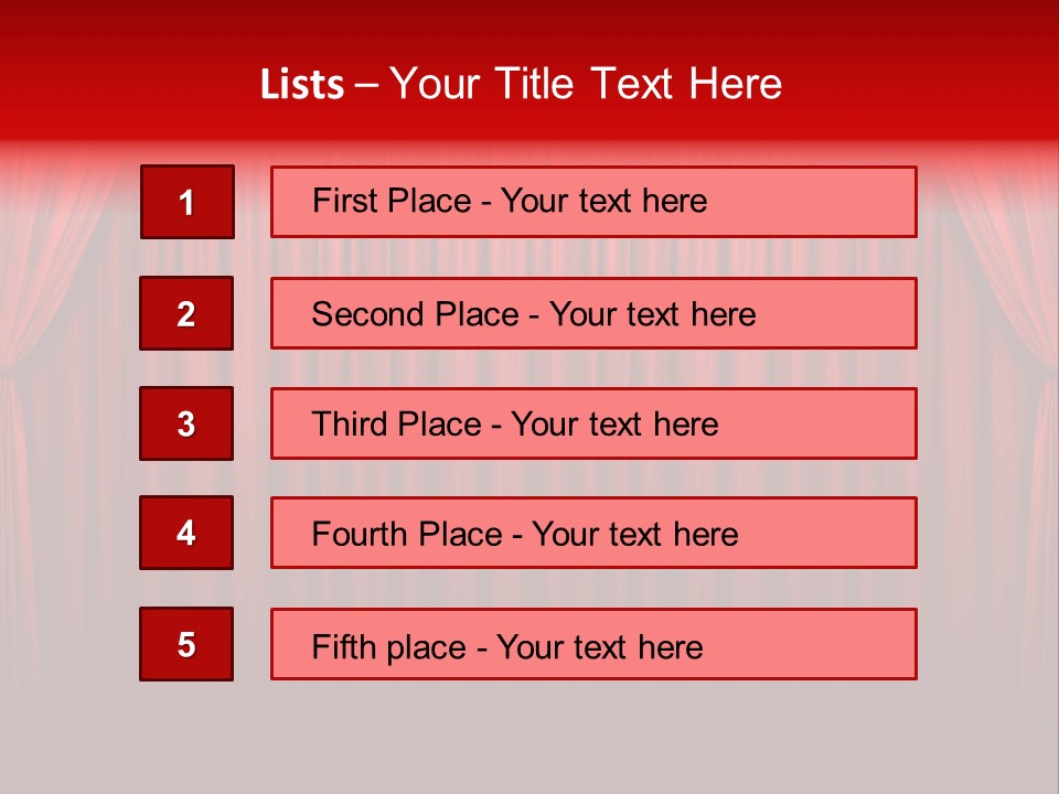 Drapes Show Stage PowerPoint Template