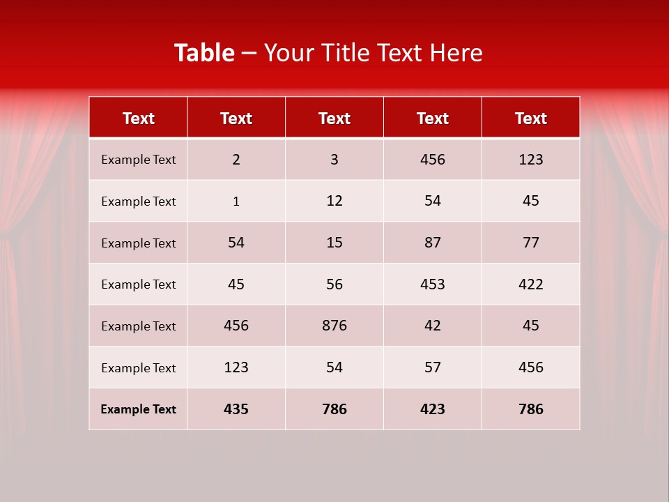 Drapes Show Stage PowerPoint Template