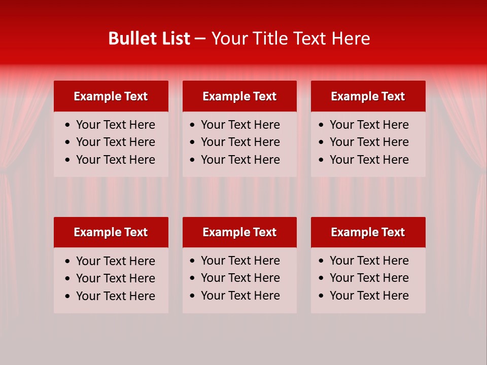 Drapes Show Stage PowerPoint Template