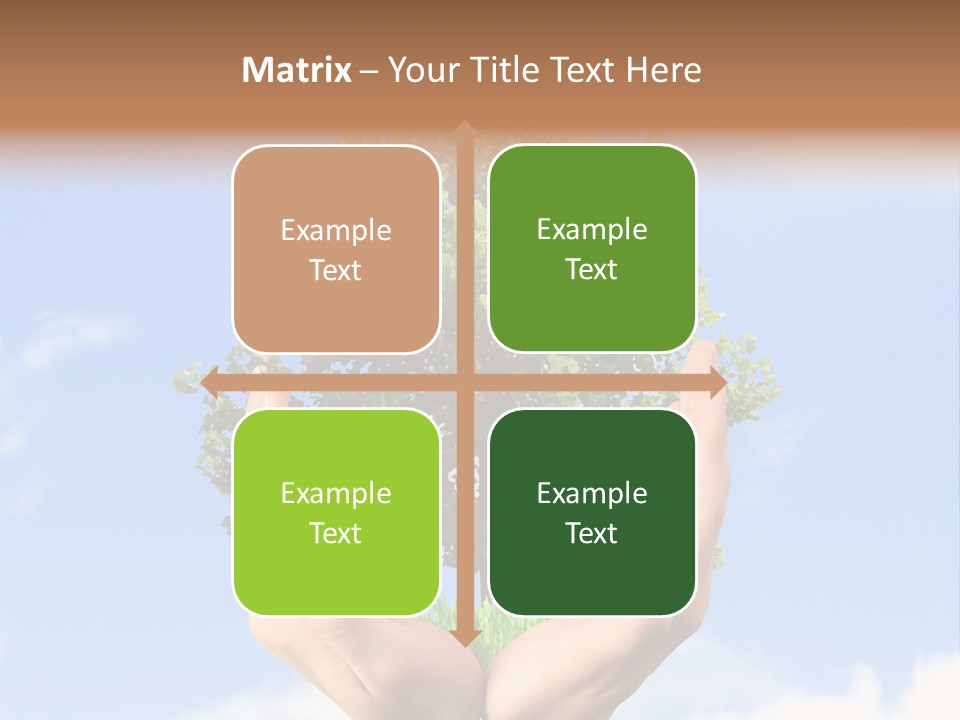 A Person Holding A Tree In Their Hands PowerPoint Template