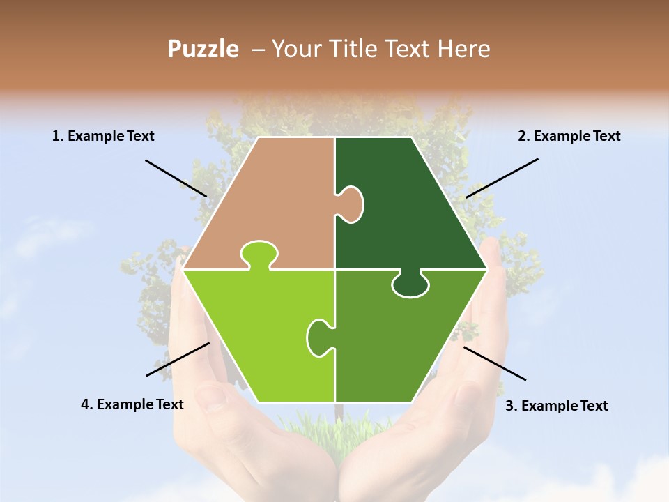 A Person Holding A Tree In Their Hands PowerPoint Template