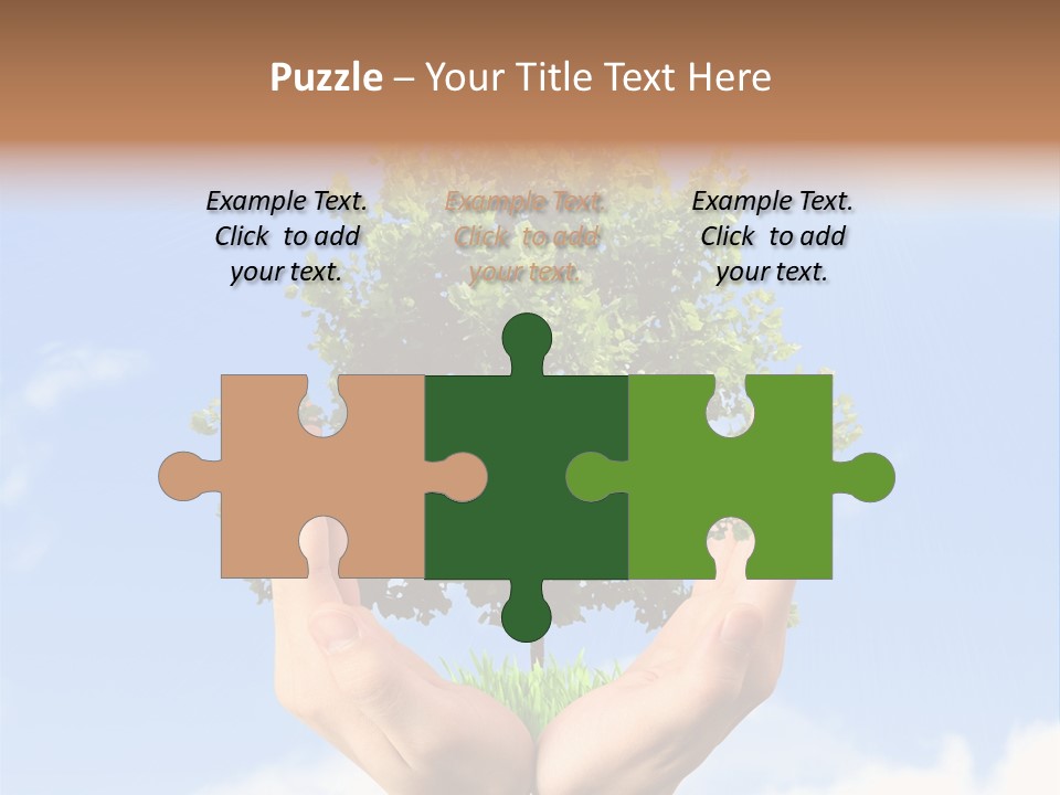 A Person Holding A Tree In Their Hands PowerPoint Template