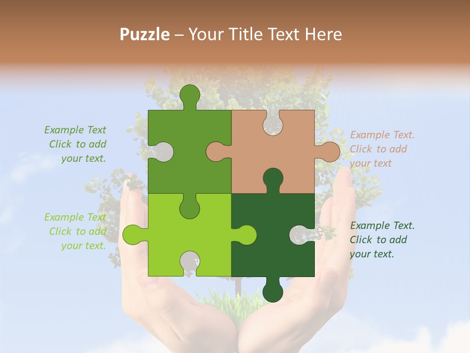 A Person Holding A Tree In Their Hands PowerPoint Template