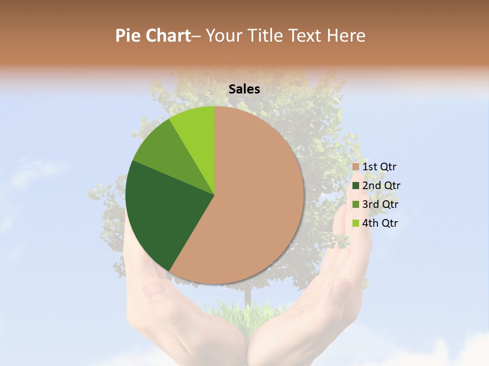 A Person Holding A Tree In Their Hands PowerPoint Template