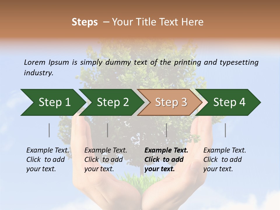 A Person Holding A Tree In Their Hands PowerPoint Template