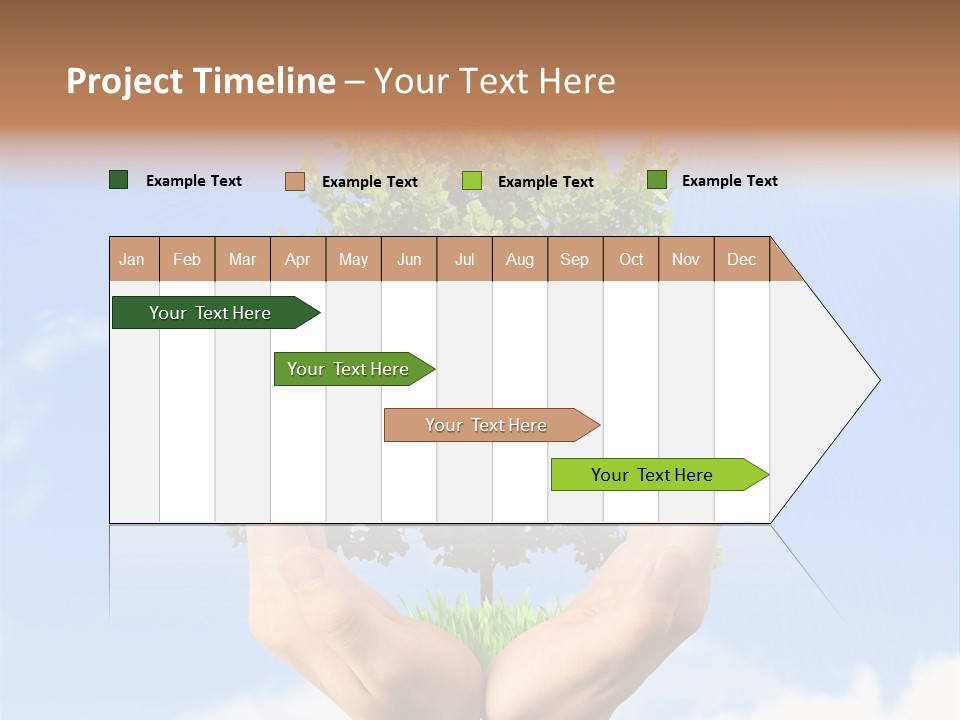 A Person Holding A Tree In Their Hands PowerPoint Template