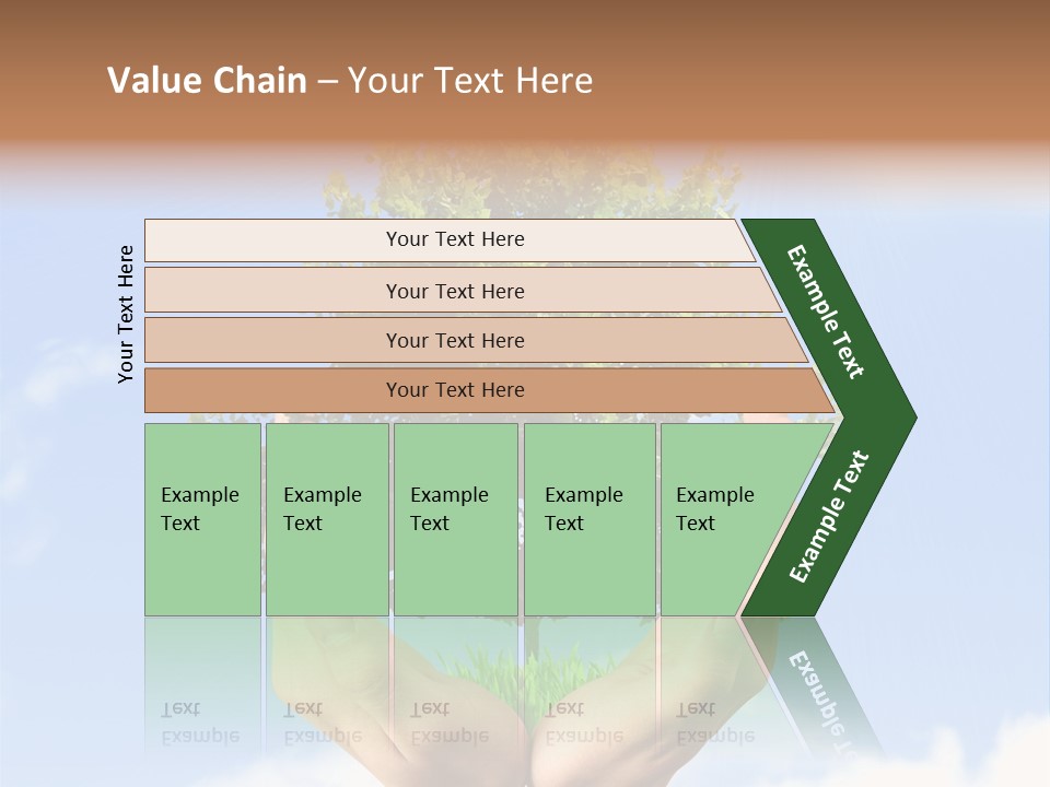 A Person Holding A Tree In Their Hands PowerPoint Template