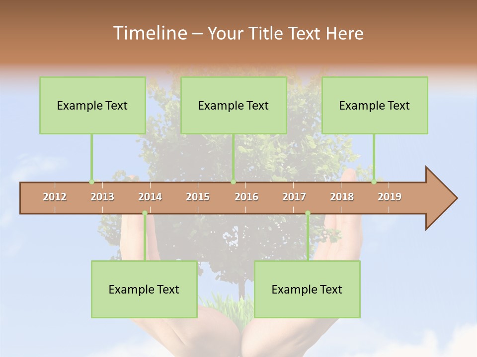 A Person Holding A Tree In Their Hands PowerPoint Template