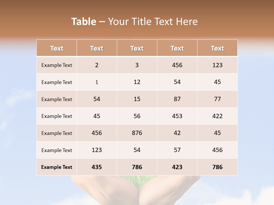 A Person Holding A Tree In Their Hands PowerPoint Template