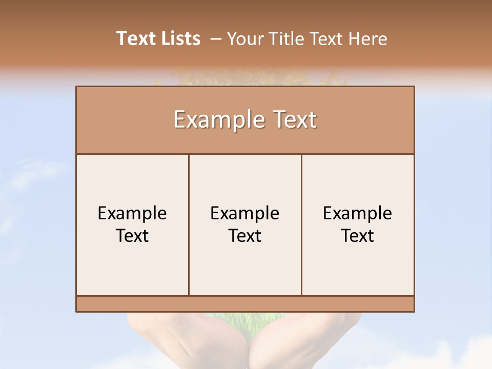 A Person Holding A Tree In Their Hands PowerPoint Template