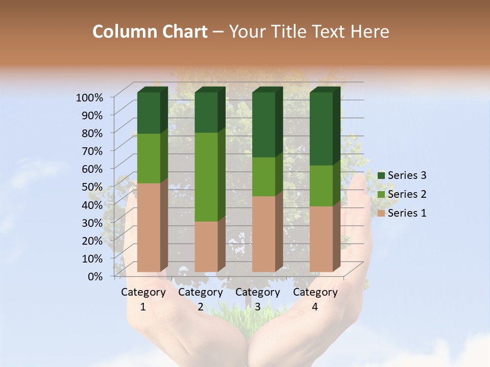 A Person Holding A Tree In Their Hands PowerPoint Template