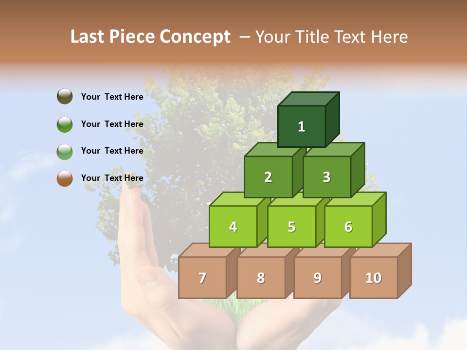 A Person Holding A Tree In Their Hands PowerPoint Template