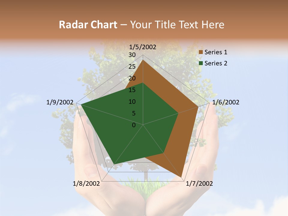 A Person Holding A Tree In Their Hands PowerPoint Template