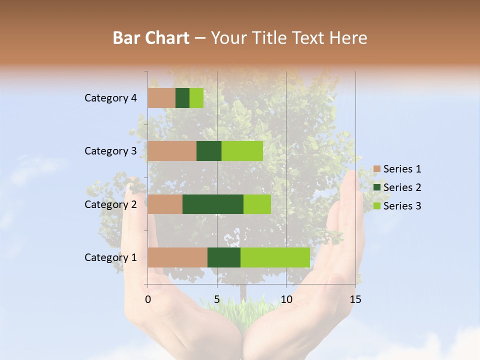 A Person Holding A Tree In Their Hands PowerPoint Template
