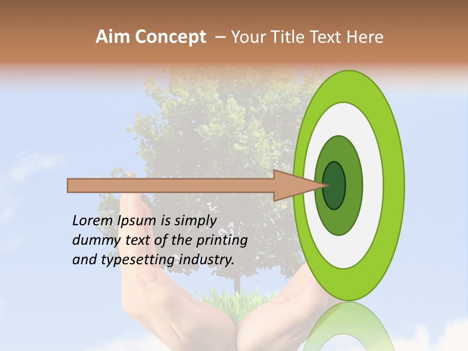 A Person Holding A Tree In Their Hands PowerPoint Template