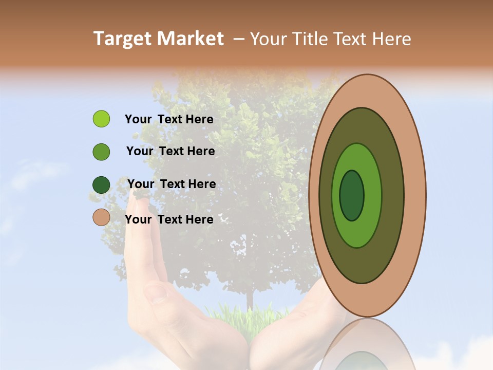 A Person Holding A Tree In Their Hands PowerPoint Template