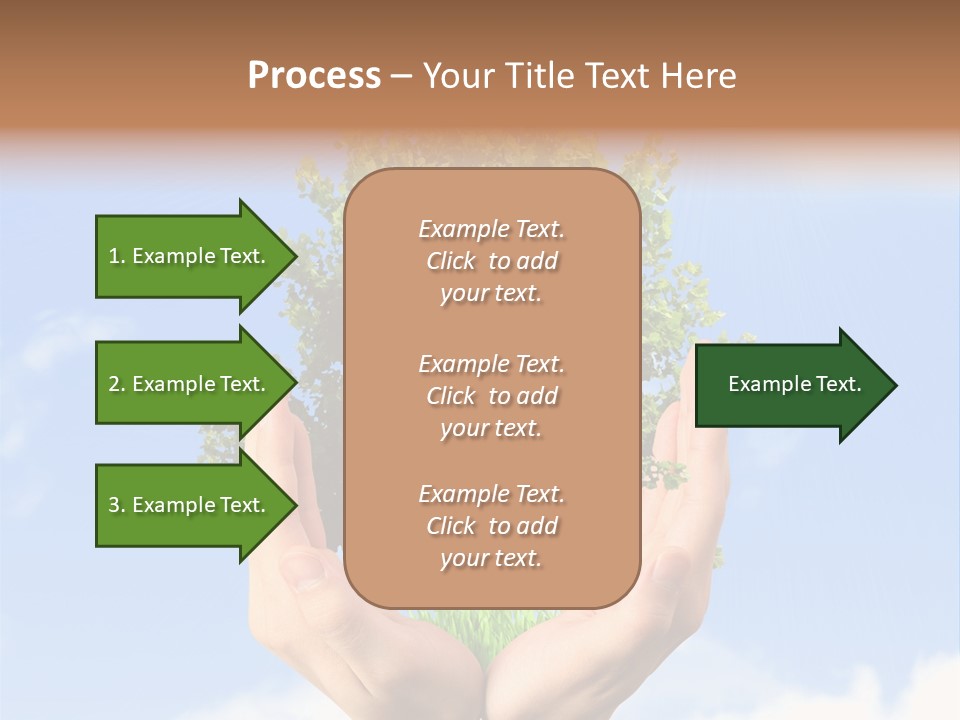 A Person Holding A Tree In Their Hands PowerPoint Template