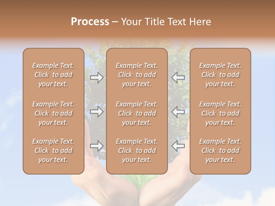 A Person Holding A Tree In Their Hands PowerPoint Template