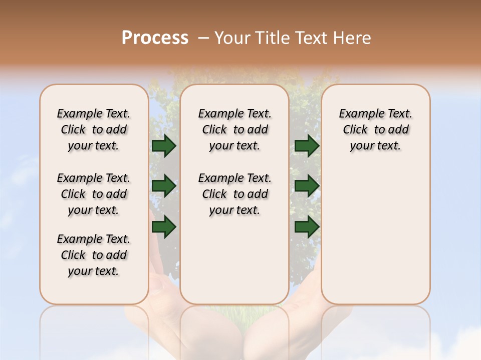A Person Holding A Tree In Their Hands PowerPoint Template