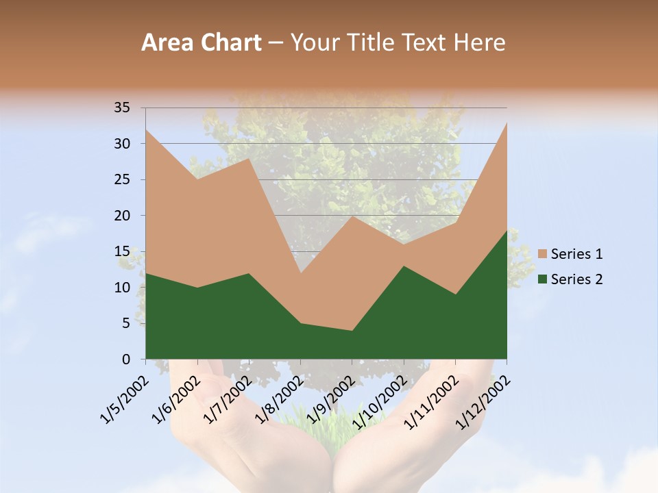A Person Holding A Tree In Their Hands PowerPoint Template
