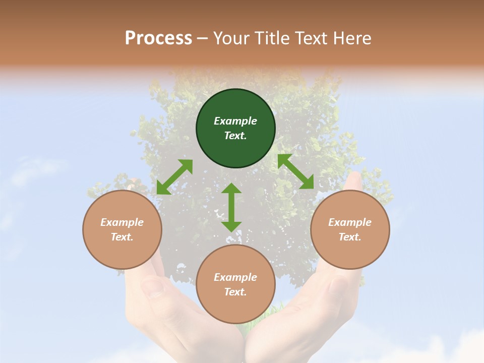 A Person Holding A Tree In Their Hands PowerPoint Template