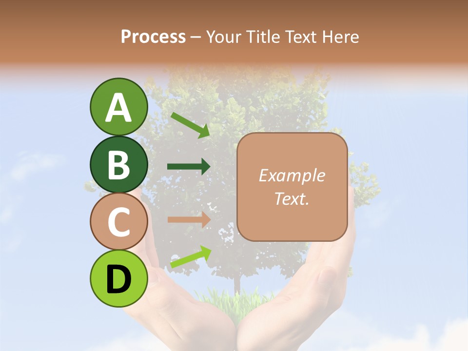 A Person Holding A Tree In Their Hands PowerPoint Template