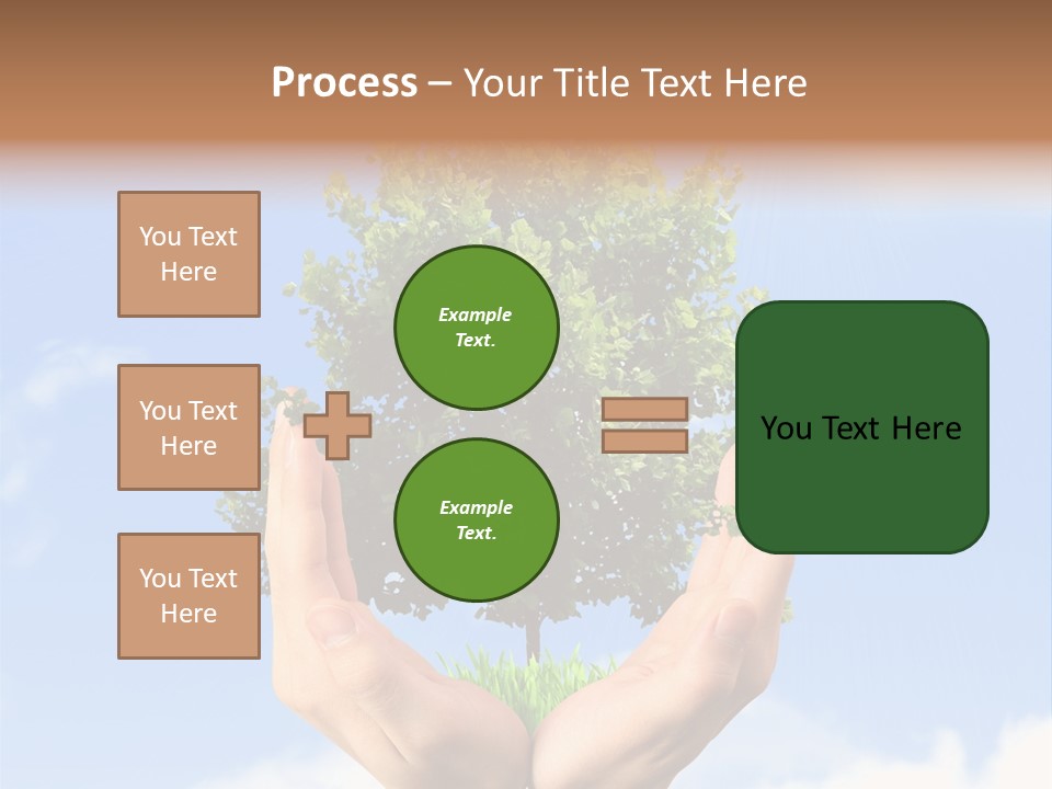 A Person Holding A Tree In Their Hands PowerPoint Template