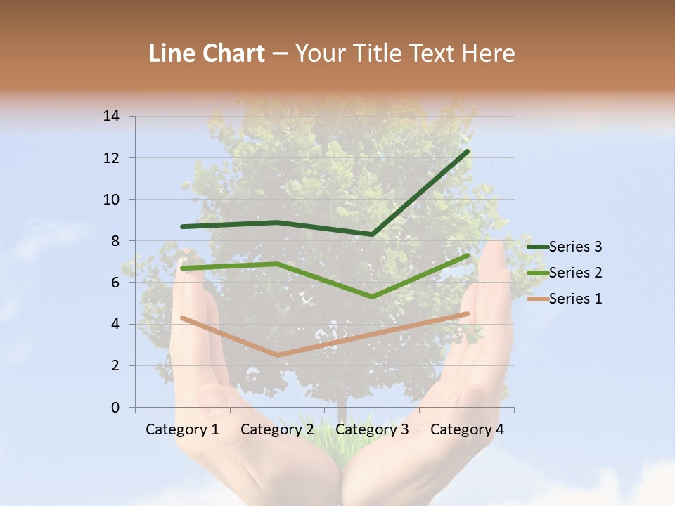 A Person Holding A Tree In Their Hands PowerPoint Template