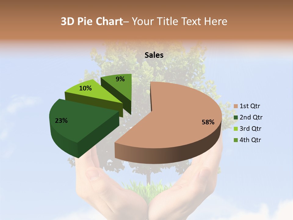 A Person Holding A Tree In Their Hands PowerPoint Template