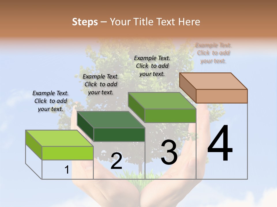 A Person Holding A Tree In Their Hands PowerPoint Template