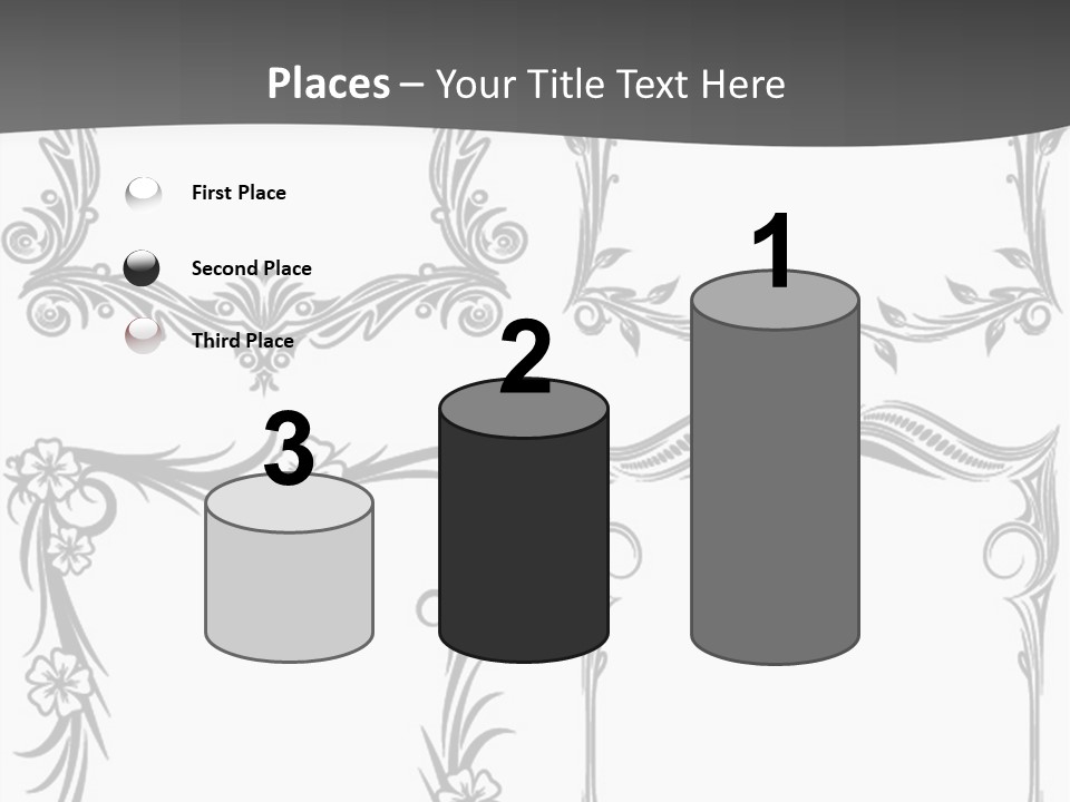A Set Of Four Square Frames With Floral Designs On Them PowerPoint Template