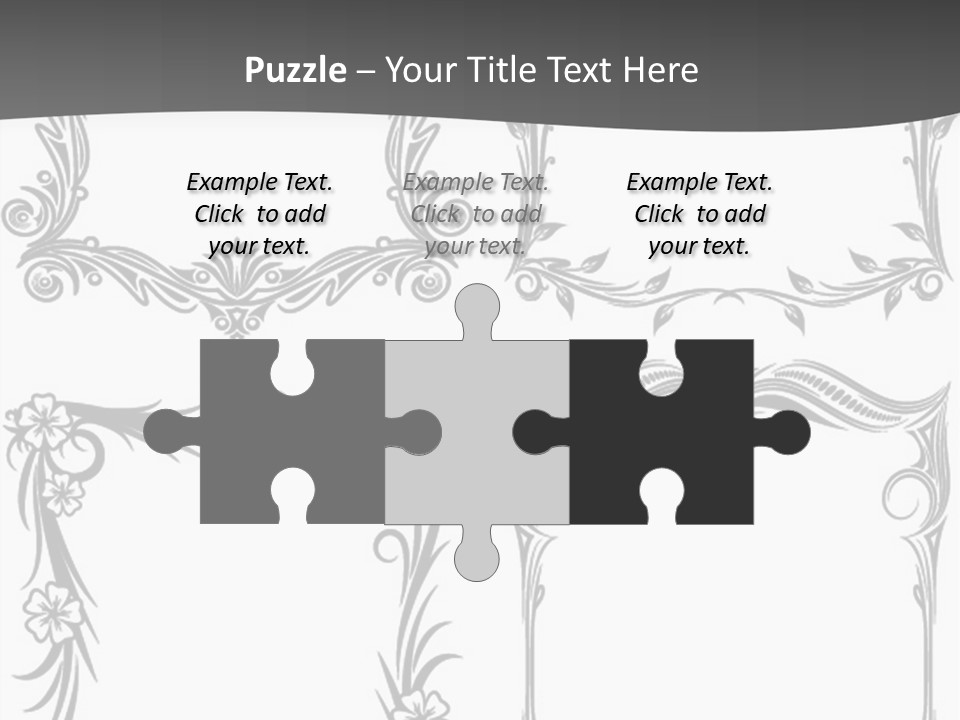 A Set Of Four Square Frames With Floral Designs On Them PowerPoint Template