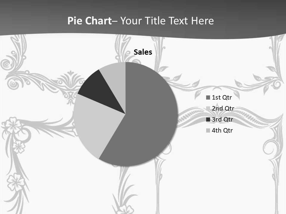A Set Of Four Square Frames With Floral Designs On Them PowerPoint Template