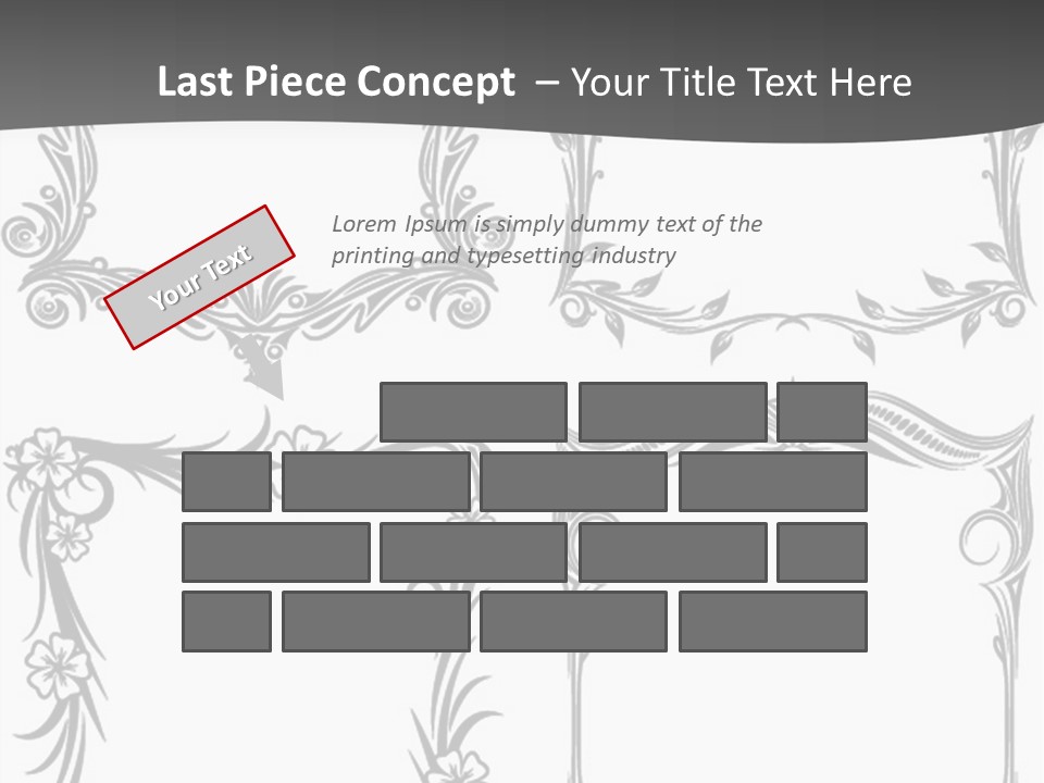 A Set Of Four Square Frames With Floral Designs On Them PowerPoint Template