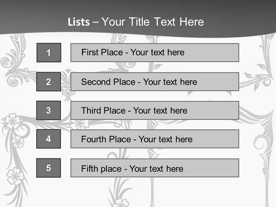A Set Of Four Square Frames With Floral Designs On Them PowerPoint Template