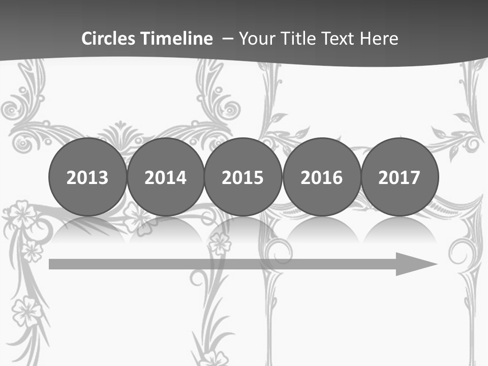 A Set Of Four Square Frames With Floral Designs On Them PowerPoint Template