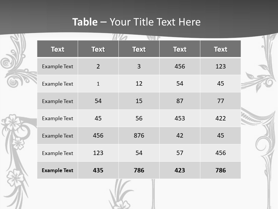 A Set Of Four Square Frames With Floral Designs On Them PowerPoint Template