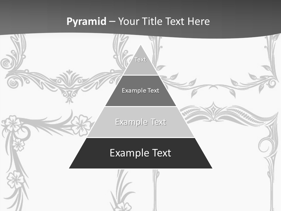 A Set Of Four Square Frames With Floral Designs On Them PowerPoint Template