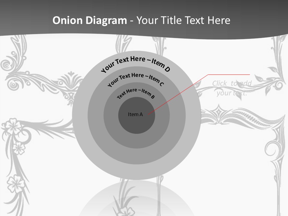 A Set Of Four Square Frames With Floral Designs On Them PowerPoint Template